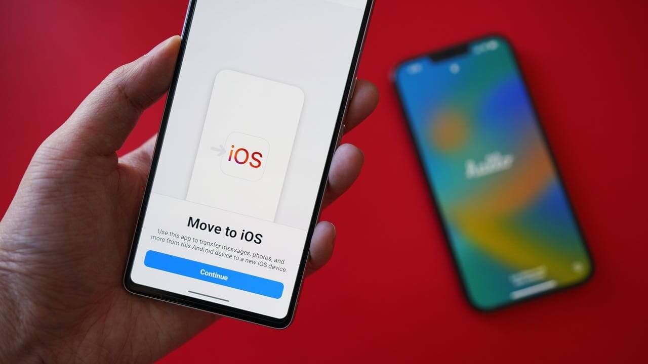 Как перенести данные с Андроида на Айфон через «Перенос на iOS». Фото.