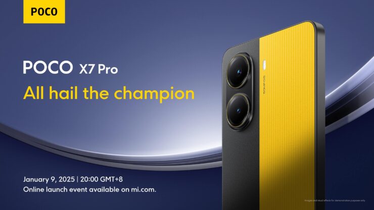 Характеристики POCO X7 Pro. Фирменные жёлтые цвета POCO никуда не делись. Фото.