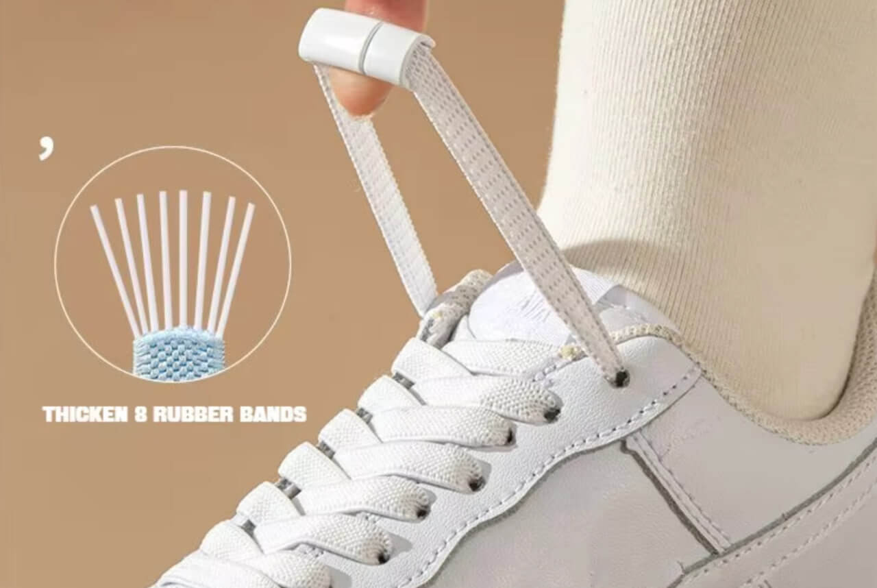 Магнитные шнурки без завязок. Эти шнурки не нужно завязывать. Фото.