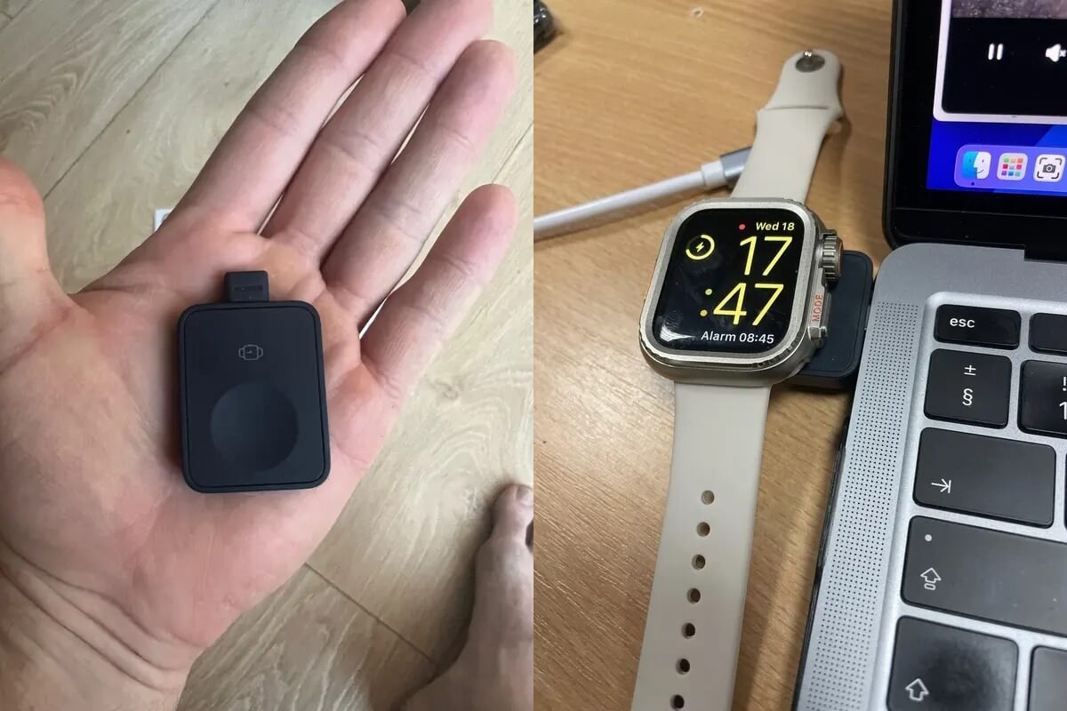 Зарядка для Apple Watch. Удобная зарядка для Apple Watch всегда будет с вами. Фото.