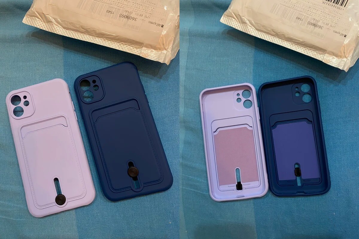 Чехол с кармашком для карт. Банковские карты всегда будут под рукой вместе со смартфоном. Фото.