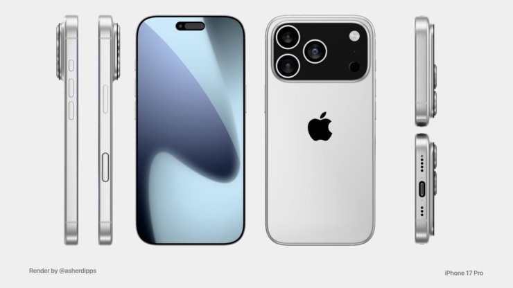 Корпус iPhone 17 Pro. Предполагается, что iPhone 17 Pro и iPhone 17 Pro Max могут получить именно такой дизайн. Фото: macrumors.com. Корпус iPhone 17 Pro. Предполагается, что iPhone 17 Pro и iPhone 17 Pro Max могут получить именно такой дизайн. Фото: macrumors.com. Фото.