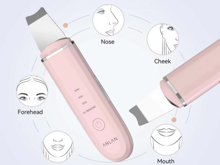 Ультразвуковой прибор для чистки лица. Почистить лицо от черных точек теперь можно и дома. Фото.