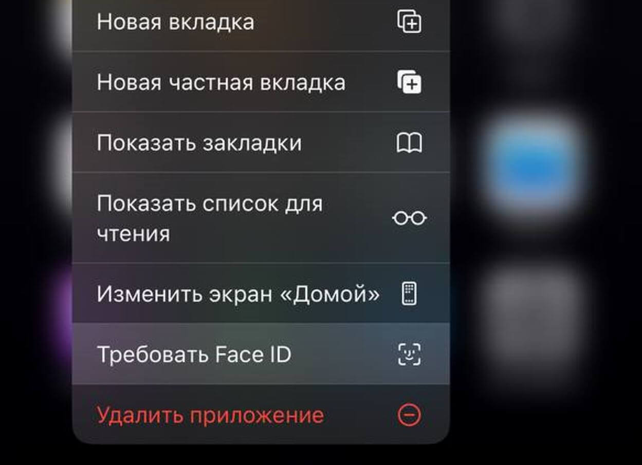 Поставить пароль в Сафари на Айфоне. Проще всего защитить Safari аутентификацией по Face ID в одно нажатие. Поставить пароль в Сафари на Айфоне. Проще всего защитить Safari аутентификацией по Face ID в одно нажатие. Фото.