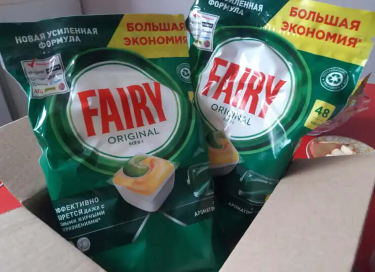 Капсулы для посудомойки Fairy. Фэри делает реально хорошие капсулы для посудомойки. Фото.