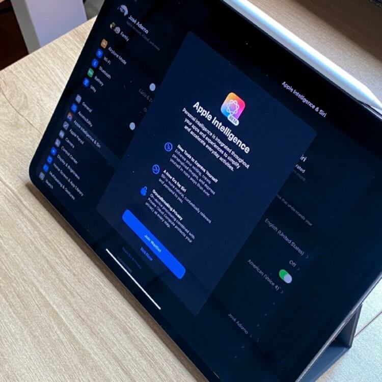 Apple Intelligence в iPad Air. Нейросеть Apple работает на iPad Air даже с процессором M1. Изображение: bgr.com. Apple Intelligence в iPad Air. Нейросеть Apple работает на iPad Air даже с процессором M1. Изображение: bgr.com. Фото.