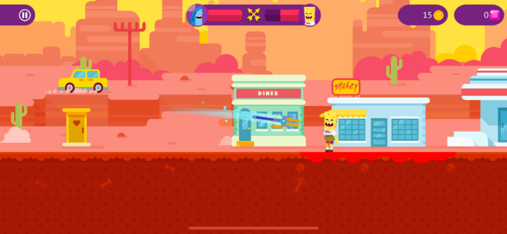 Ultimate Bowmasters — интересная игра на Айфон. Метайте в противников копья или стреляйте из лука. Фото.