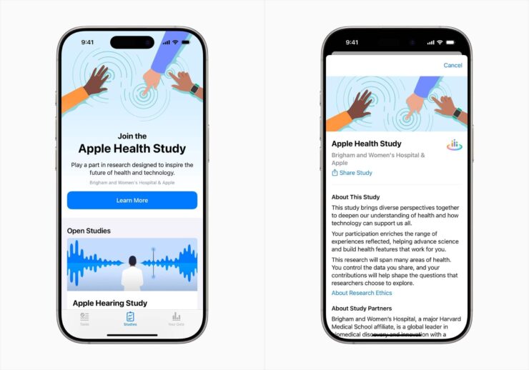 Что за приложение Research от Apple. В исследовании будут участвовать даже AirPods. Фото: Apple. Фото.