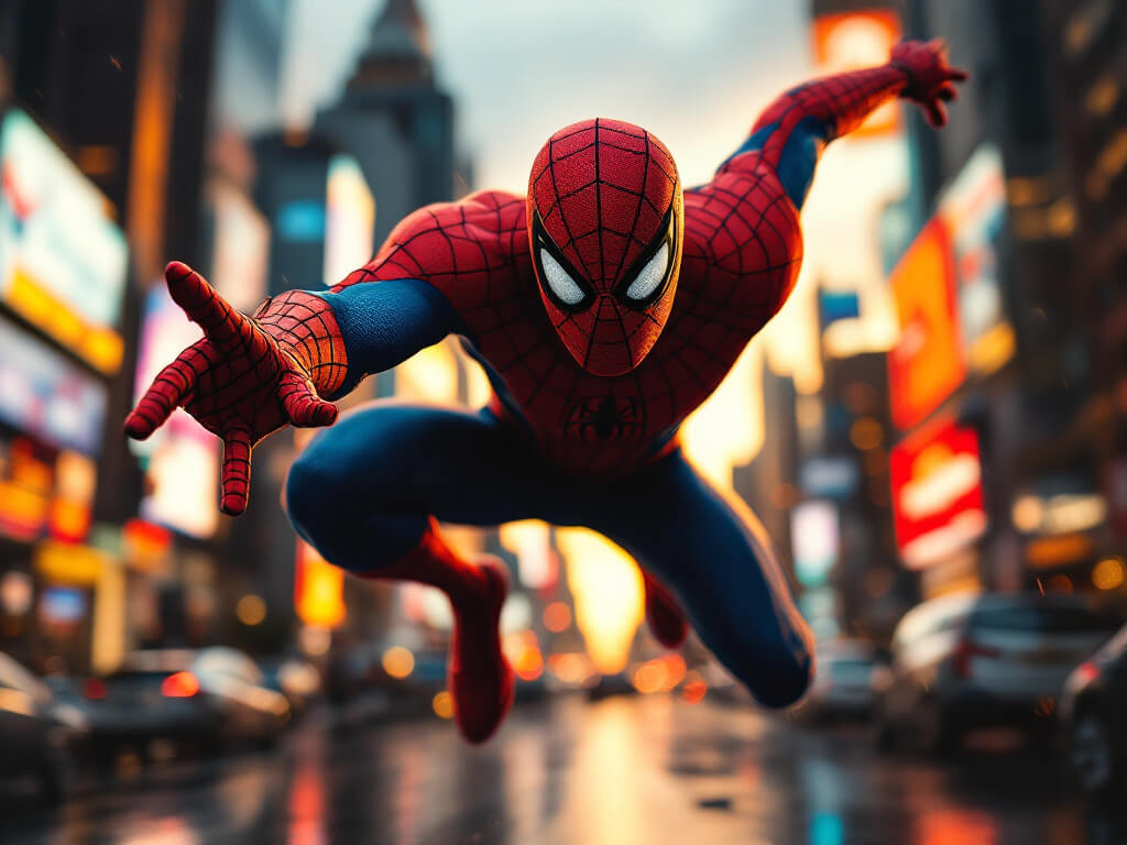 Нейросеть рисует картинки. С Человеком-Пауком проблем тоже не возникло. Фото.