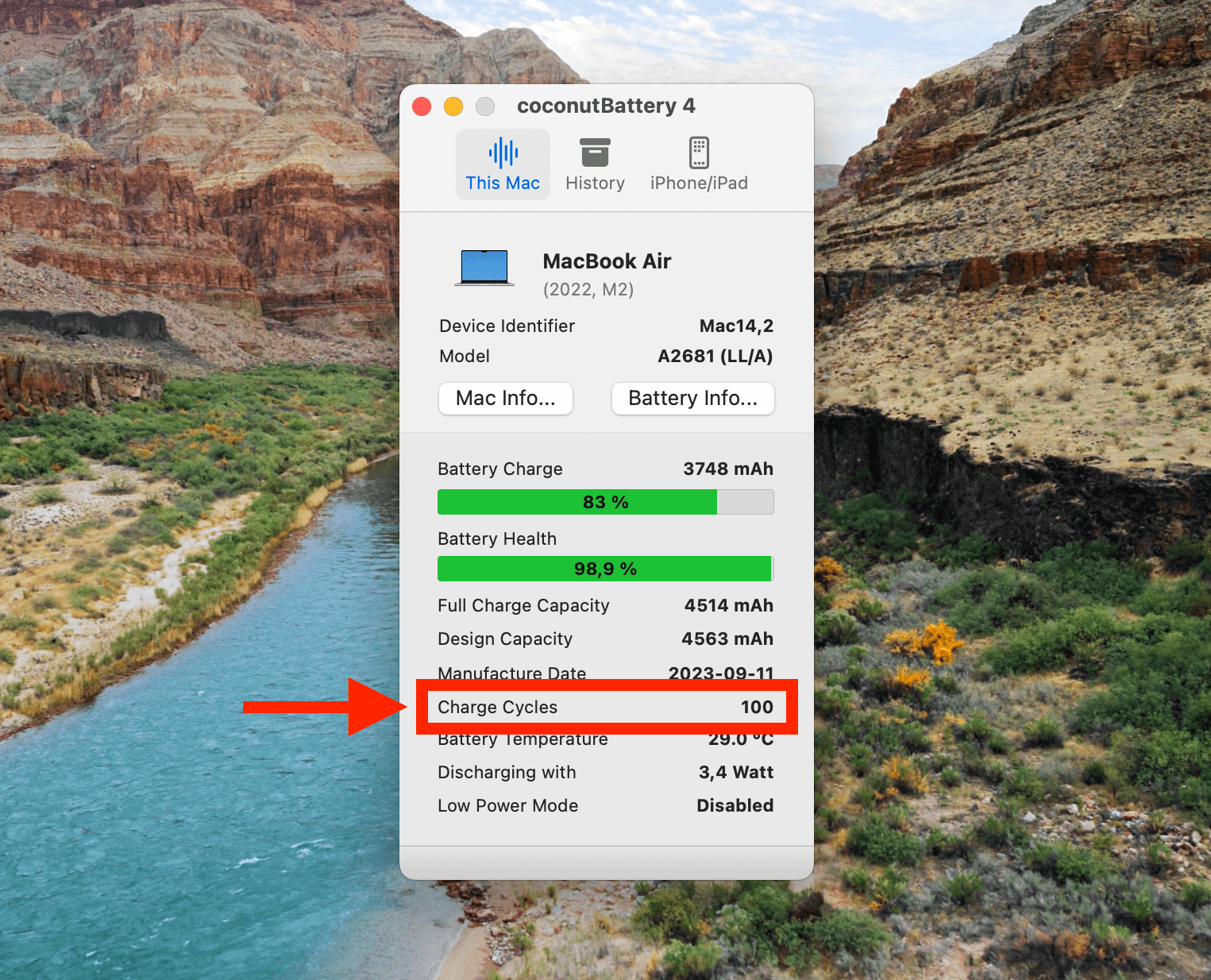 Аккумулятор в MacBook. А сколько циклов перезарядки у вашего MacBook?. Фото.