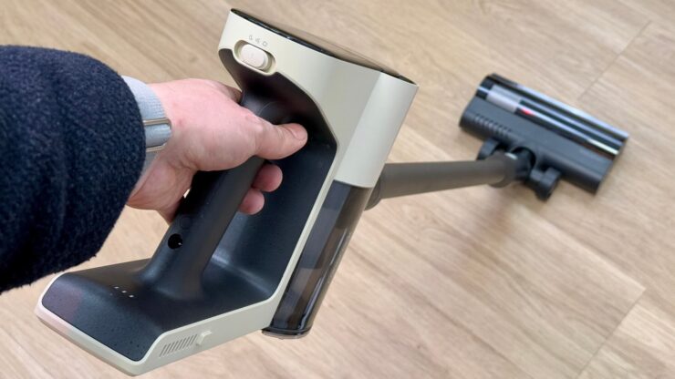 Мощный беспроводной пылесос. Выглядит пылесос стильно, и с этим не поспоришь. Изображение: smarthomeassistent.de. Мощный беспроводной пылесос. Выглядит пылесос стильно, и с этим не поспоришь. Изображение: smarthomeassistent.de. Фото.