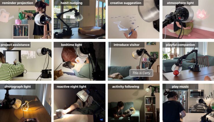 Умная лампа от Apple. Лампа поддерживает множество сценариев работы. Фото.