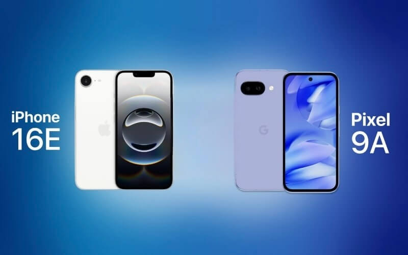 Как выглядит Айфон. Даже на таком фото рамки Pixel 9a бросаются в глаза. Изображение: prelaunch.com. Фото.