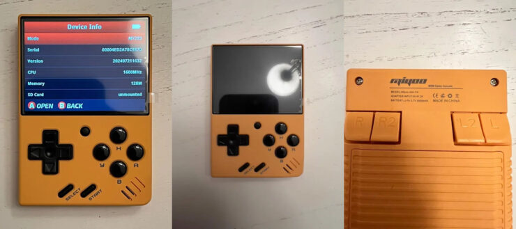 Портативная игровая консоль. Консоль еще и выглядит достаточно стильно. Фото.