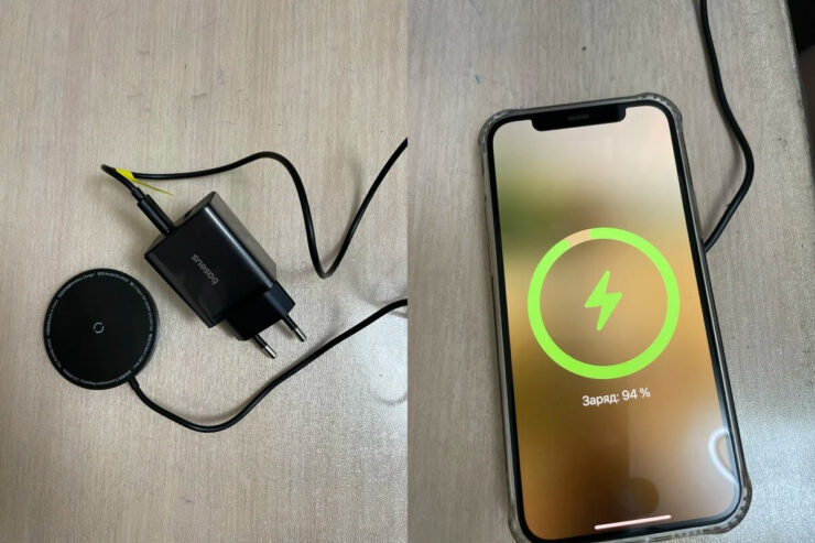 Беспроводная зарядка MagSafe. Отличная альтернатива оригинальной зарядке MagSafe. Фото.