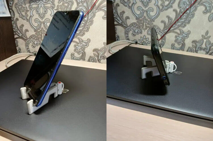 Подставка для телефона. Подставку можно сложить и взять с собой куда угодно. Подставка для телефона. Подставку можно сложить и взять с собой куда угодно. Фото.