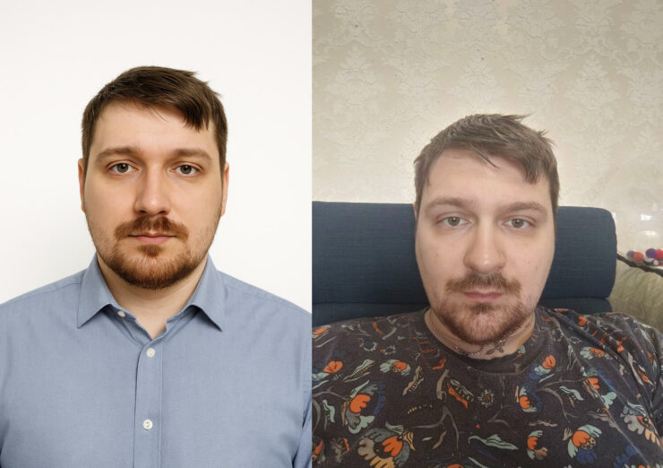 Фото на документы из селфи. Делаем быстрое селфи и просим ChatGPT преобразовать картинку. Фото.