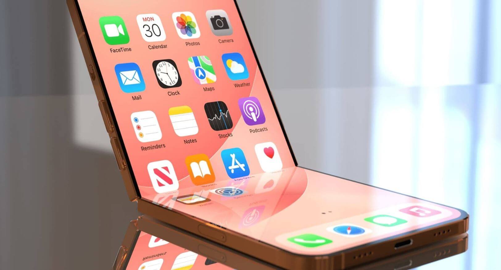 Как будет выглядеть складной iPhone. Apple хочет избавиться от главной проблемы складных смартфонов — складки на экране. Фото: cultofmac.com. Как будет выглядеть складной iPhone. Apple хочет избавиться от главной проблемы складных смартфонов — складки на экране. Фото: cultofmac.com. Фото.
