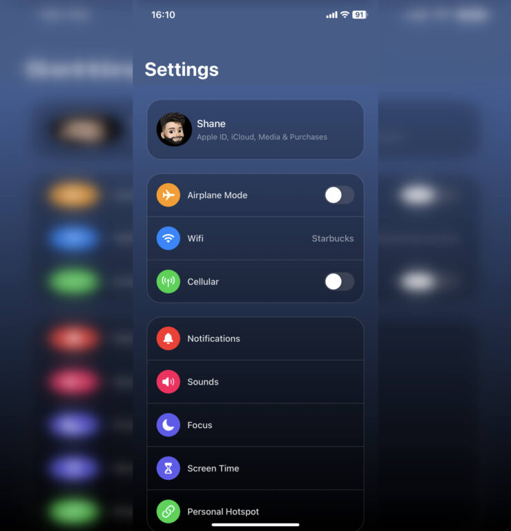 Какой будет iOS 19. Настройки могут выглядеть вот так. Фото.
