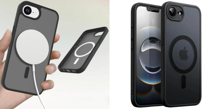 Чехол с магнитом MagSafe. Производители аксессуаров уже подсуетились и сделали чехлы с MagSafe для iPhone 16e. Изображение: aliexpress.ru. Фото.