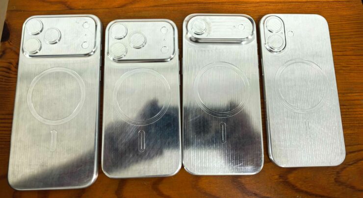 Размеры iPhone 17. Макеты всех смартфонов из линейки iPhone 17. Изображение: x.com. Фото.