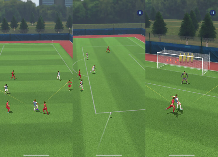 Soccer Star —  футбол на телефон. Рисуйте траекторию полета мяча, а ваш игрок будет выполнять заданное действие. Фото.