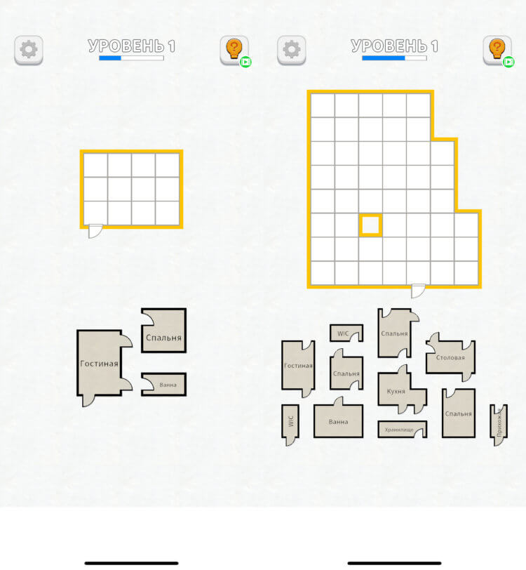 RoomSort — интересная игра на Айфон. Надо правильно расставить комнаты внутри квартиры. RoomSort — интересная игра на Айфон. Надо правильно расставить комнаты внутри квартиры. Фото.