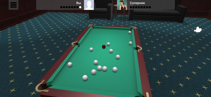 Бильярд на телефон. Цельтесь как следует и не торопитесь делать ход. Бильярд на телефон. Цельтесь как следует и не торопитесь делать ход. Фото.