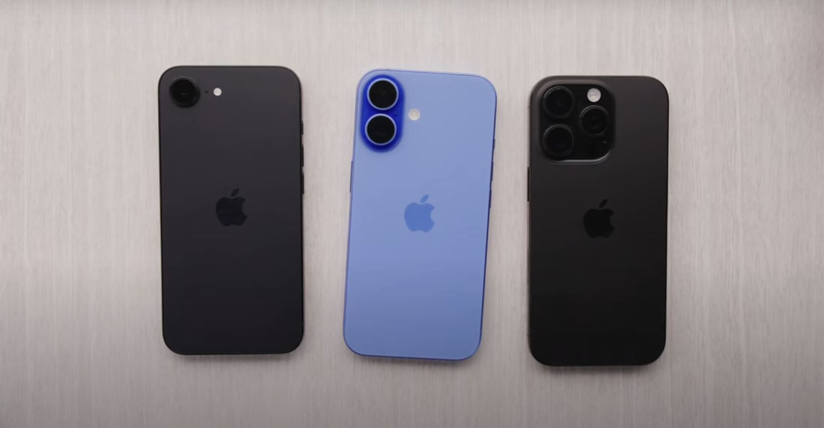 Недостатки iPhone 16e. iPhone 16e выглядит привлекательнее, чем остальные модели. Фото: YouTube-канал Marques Brownlee. Недостатки iPhone 16e. iPhone 16e выглядит привлекательнее, чем остальные модели. Фото: YouTube-канал Marques Brownlee. Фото.