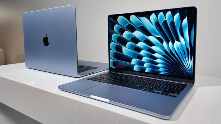 Размеры MacBook Air. Цвет Sky Blue действительно хорош. Изображение: tomsguide.com. Фото.