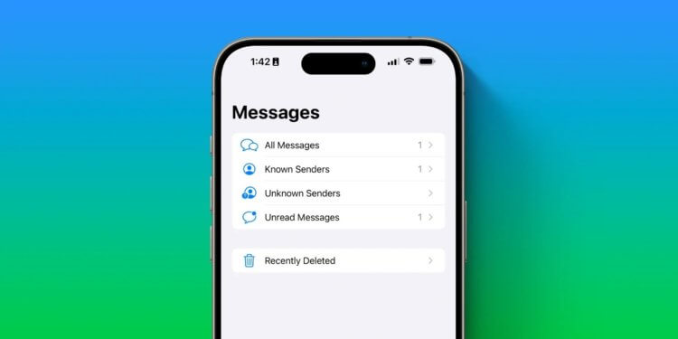 Как автоматически фильтровать входящие сообщения по отправителю в iMessage и SMS на iPhone. Активируйте автоматическую фильтрацию на iPhone. Изображение: 9to5mac.com. Как автоматически фильтровать входящие сообщения по отправителю в iMessage и SMS на iPhone. Активируйте автоматическую фильтрацию на iPhone. Изображение: 9to5mac.com. Фото.