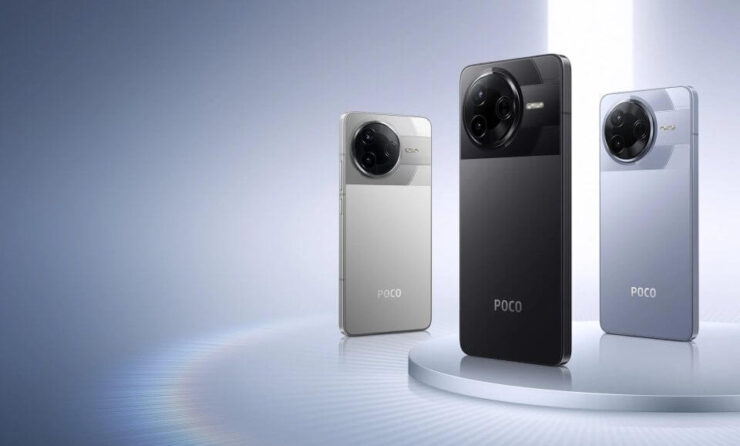 Характеристики POCO F7 Pro. Цвета у POCO F7 Pro скучноватые, но каждый найдет вариант себе по вкусу. Изображение: kimovil.com. Фото.