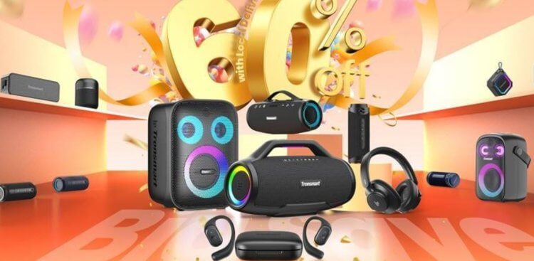 Громкая распродажа Tronsmart: беспроводные колонки и наушники премиум-класса по доступным ценам на AliExpress. Фото.