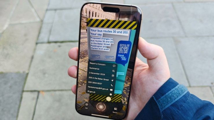 Visual Intelligence на iPhone. Любой текст можно распознать и использовать в сообщениях или любых других местах. Изображение: tomsguide.com. Visual Intelligence на iPhone. Любой текст можно распознать и использовать в сообщениях или любых других местах. Изображение: tomsguide.com. Фото.