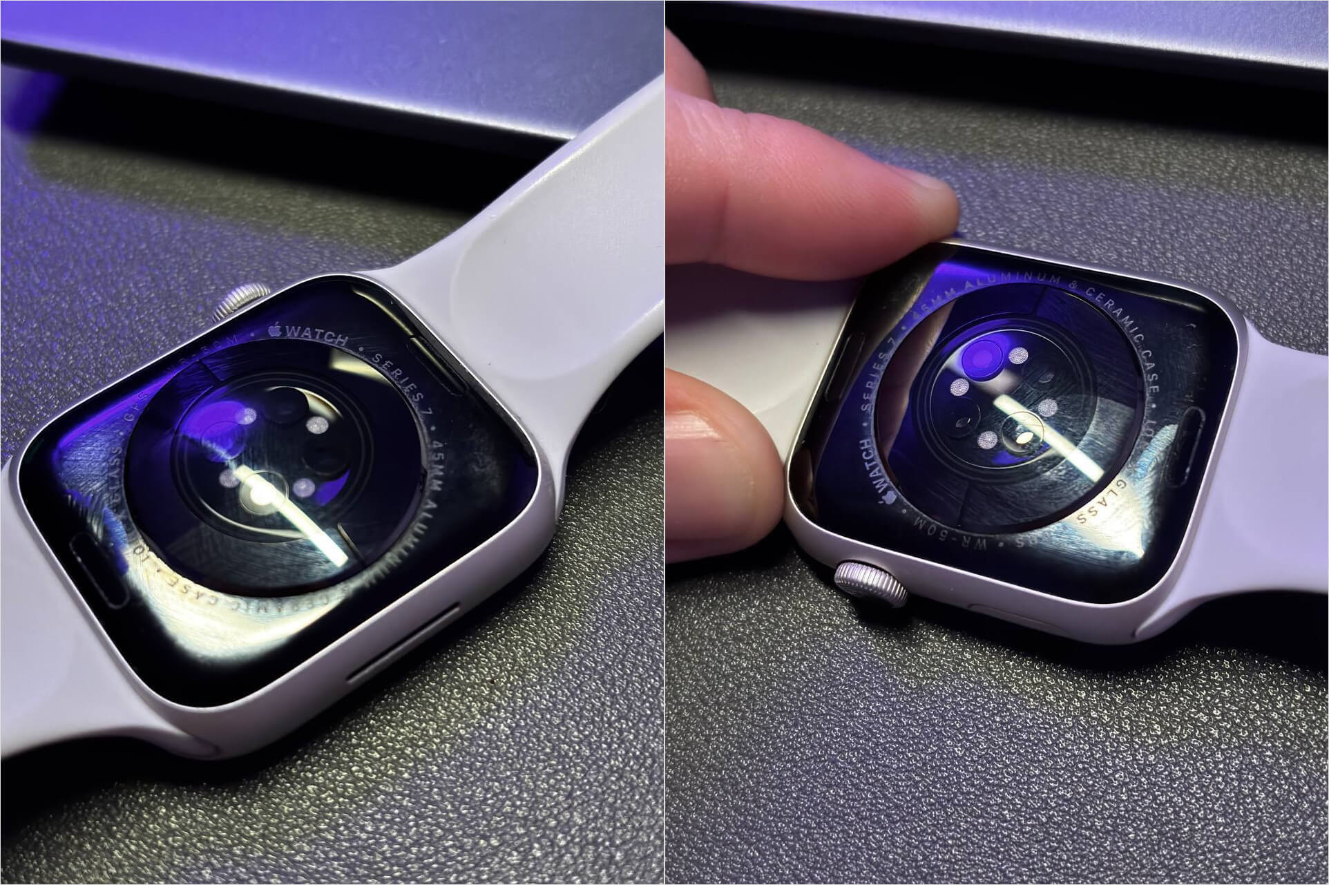 Отличия оригинальных Apple Watch от подделки. У Apple Watch датчик является отдельной частью и выступает над корпусом. Отличия оригинальных Apple Watch от подделки. У Apple Watch датчик является отдельной частью и выступает над корпусом. Фото.