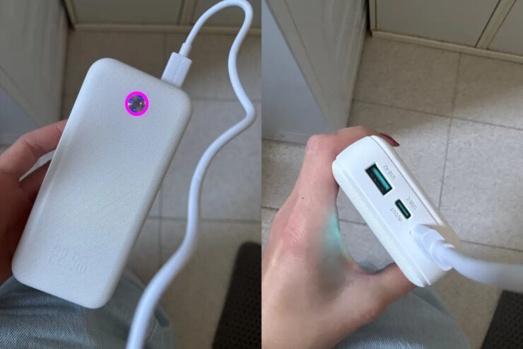 Внешний аккумулятор для телефона. Внешний аккумулятор есть разного цвета. Фото.