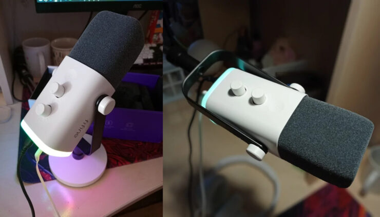 Микрофон для стрима. Микрофон выпускается в нескольких разных цветах. Фото.