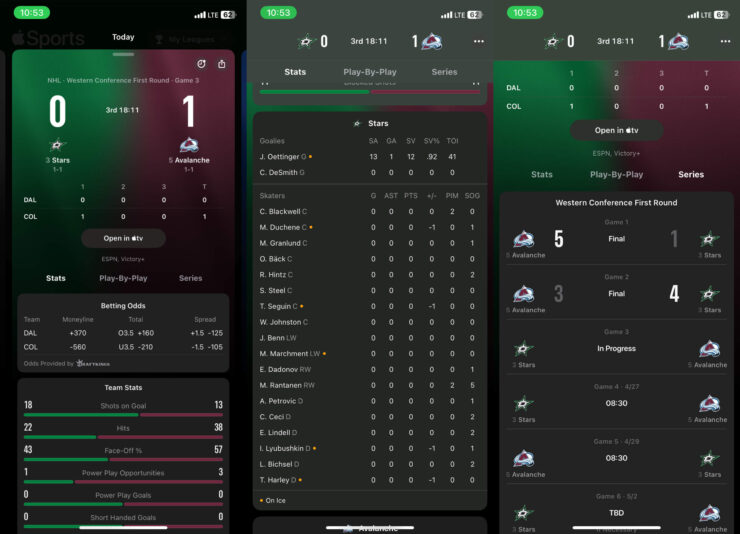 Результаты спортивных соревнований. Вся необходимая статистика есть в программе. Фото.