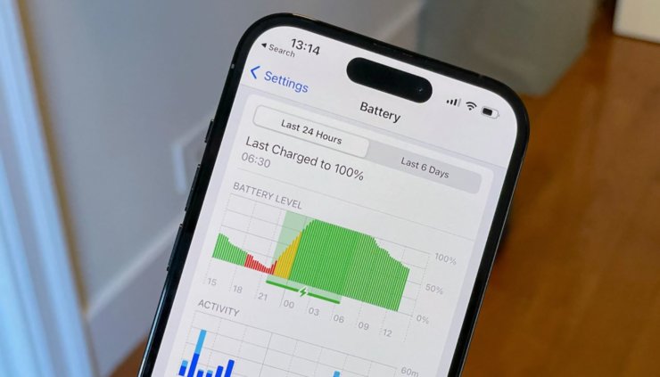 Время работы Айфона. Некоторые модели iPhone на iOS 18.4.1 стали работать меньше. Изображение: smashed.it. Время работы Айфона. Некоторые модели iPhone на iOS 18.4.1 стали работать меньше. Изображение: smashed.it. Фото.