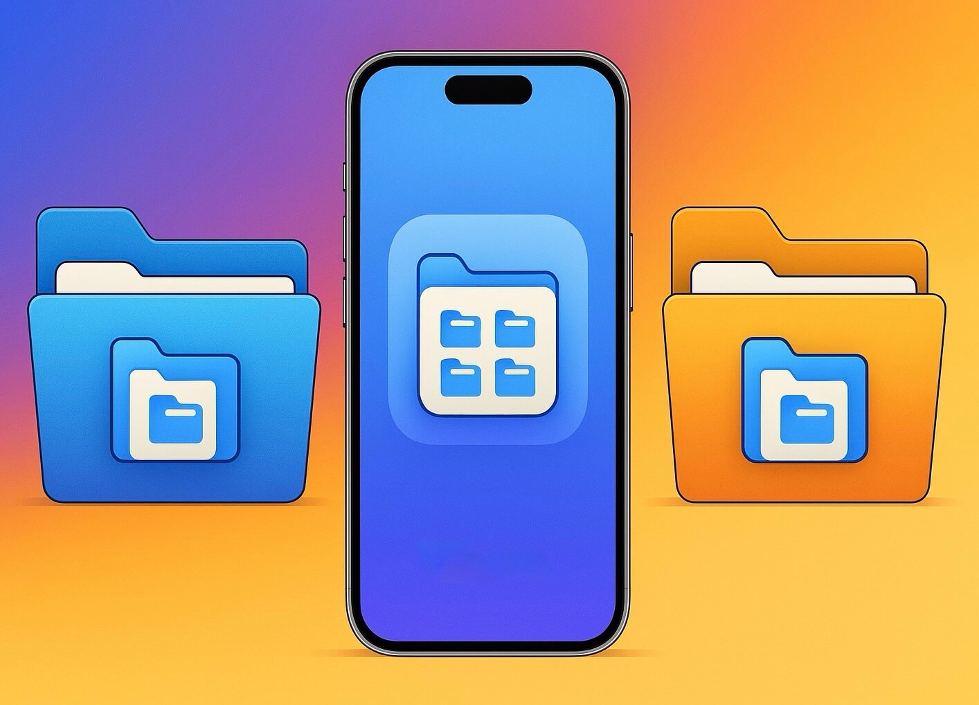 Как сделать папку с папками на iPhone с iOS 18. Фото.