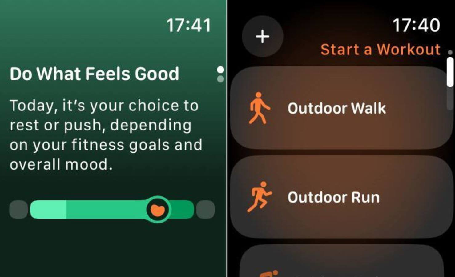 Приложение для отслеживания активности на Apple Watch. Максимально дружелюбное приложение по наблюдению за самочувствием. Фото.