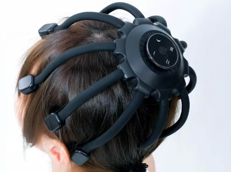 Электрический массажер для головы. Расслабить мышцы в голове тоже важно. Фото.