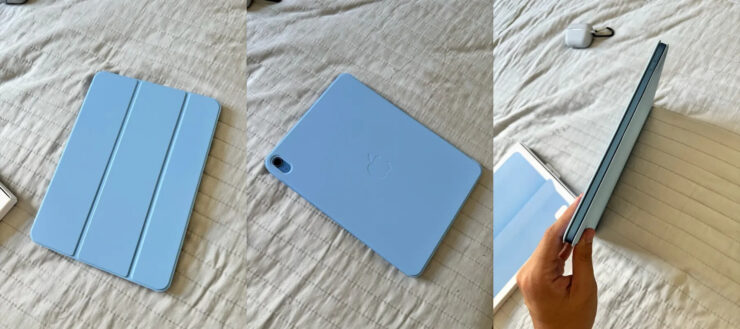 Smart Folio для планшетов iPad. В любой момент планшет можно отстегнуть от чехла и пользоваться им без него. Фото.