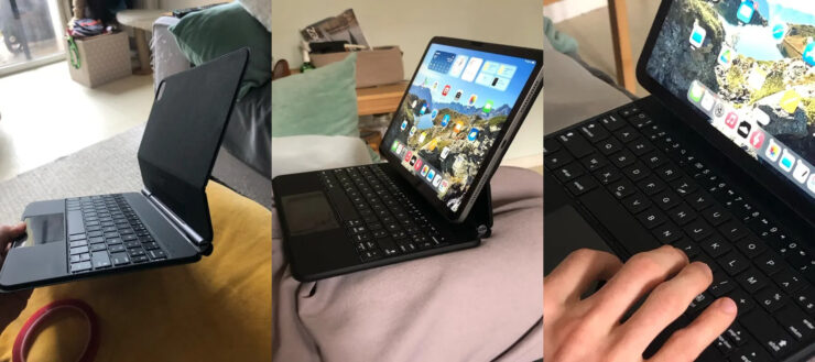 Чехол клавиатура для iPad. При заказе не забудьте выбрать русскую клавиатуру. Фото.