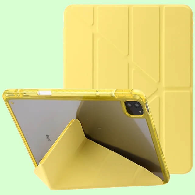 Чехол оригами для iPad. Оригами дает дополнительную возможность свернуть обложку в подставку. Чехол оригами для iPad. Оригами дает дополнительную возможность свернуть обложку в подставку. Фото.