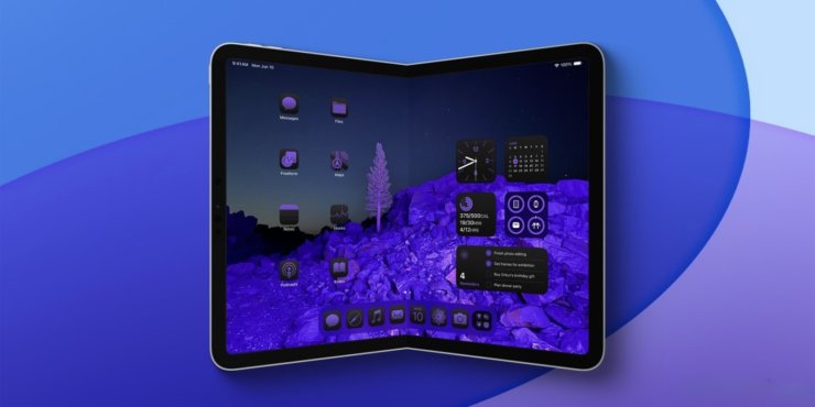 В iPadOS 19 приложения на iPad будут работать в отдельных окнах, как на Windows. Представьте iPad с экраном 18,8 дюйма. Изображение: 9to5mac.com. Фото.