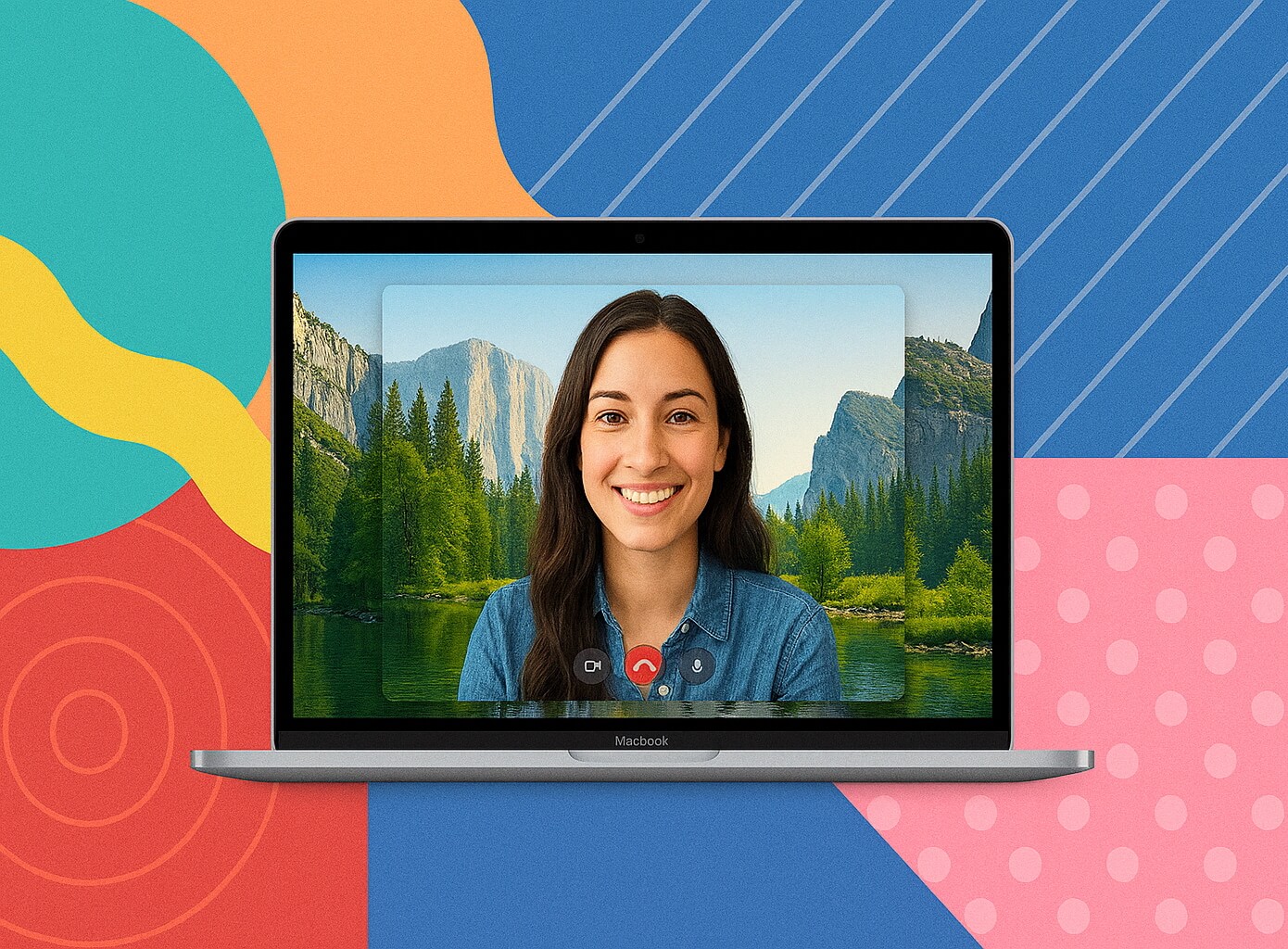 Прикольные фоны для видеозвонков и как ими пользоваться на компьютерах Apple с macOS Sequoia. Фото.