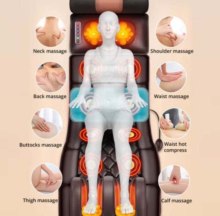 Массажный матрас с подогревом и вибрацией. Это, конечно, не Ямагучи, но ничем не хуже. Фото.