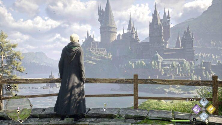 В Хогвартсе шикарно проработан сам замок и все его окрестности. Изображение: cubiq.ru. Фото.