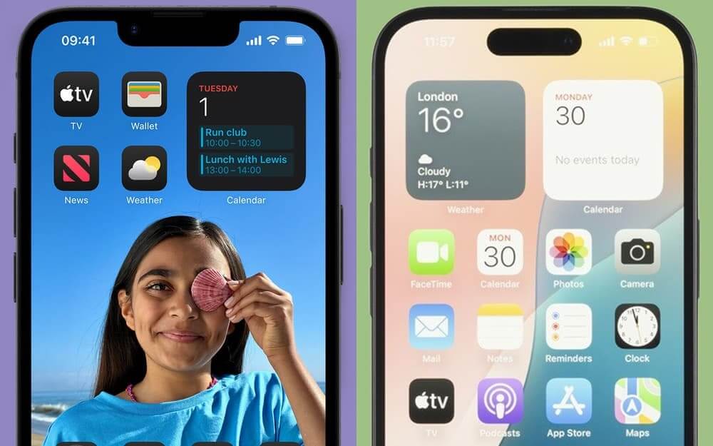 Экран в смартфоне. В Айфонах плоские экраны с разным типом выреза. Изображение: app-world.ru. Фото.